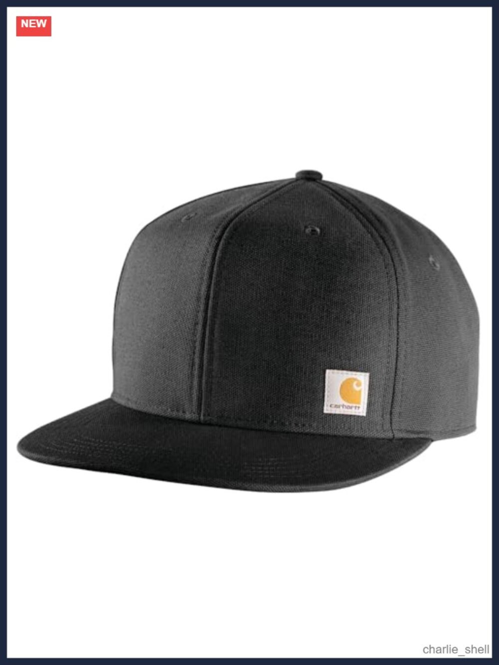 Carhartt Firm Duck Flat Brim Baseball Cap Workwear Hat